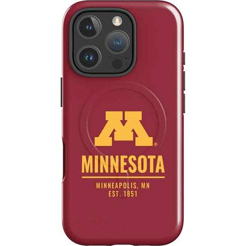 University of Minnesota Minneapolis MN Est 1851 iPhone 16 Pro Magsafe Impact Case